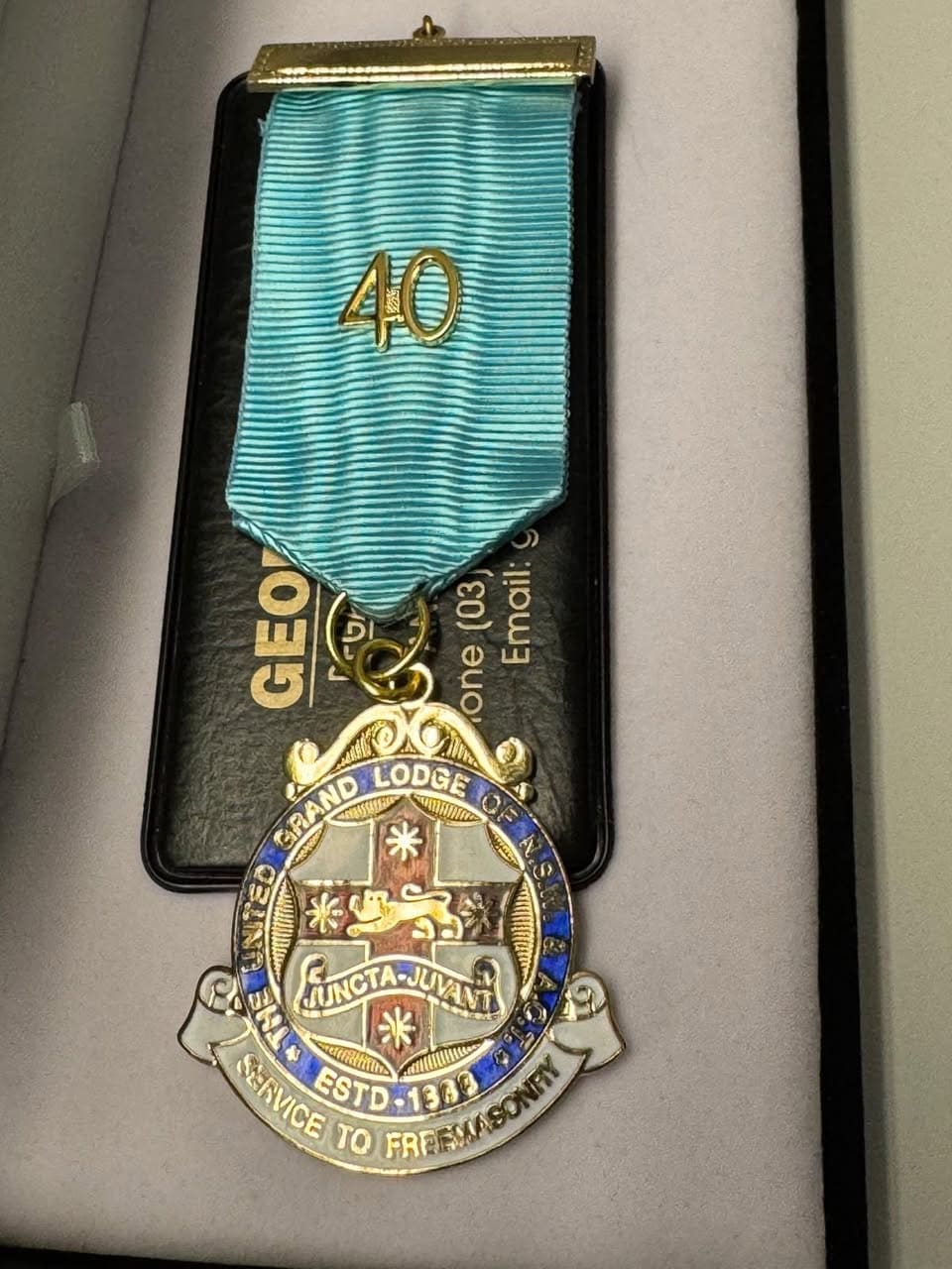 A forty-year service medal